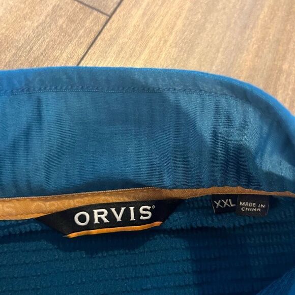 Orvis Blue CasualAl Athletic Pullover Jacket Men XXL - Picture 5 of 6